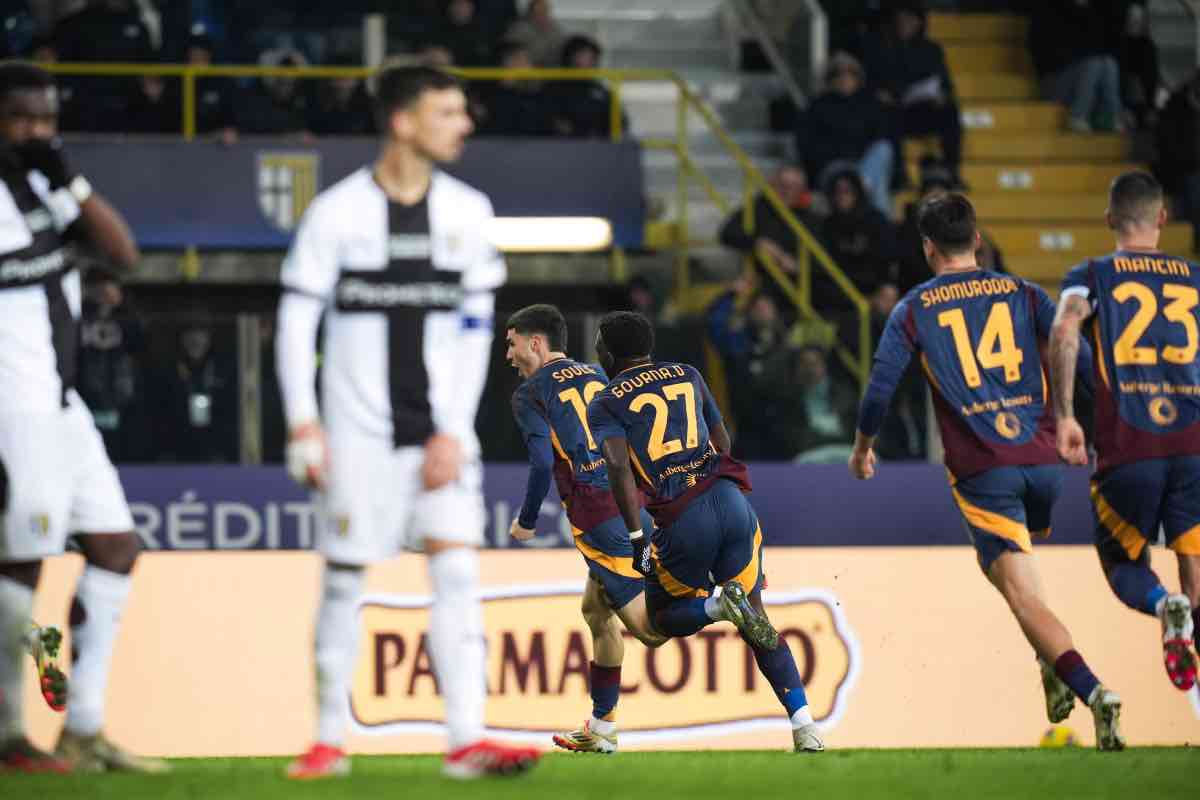 Esultanza Parma-Roma