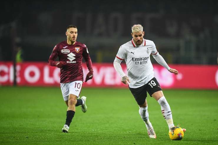 Theo Hernandez in Torino-Milan