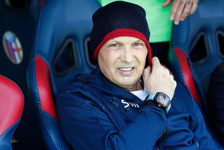 Sinisa Mihajlovic in panchina con il Bologna