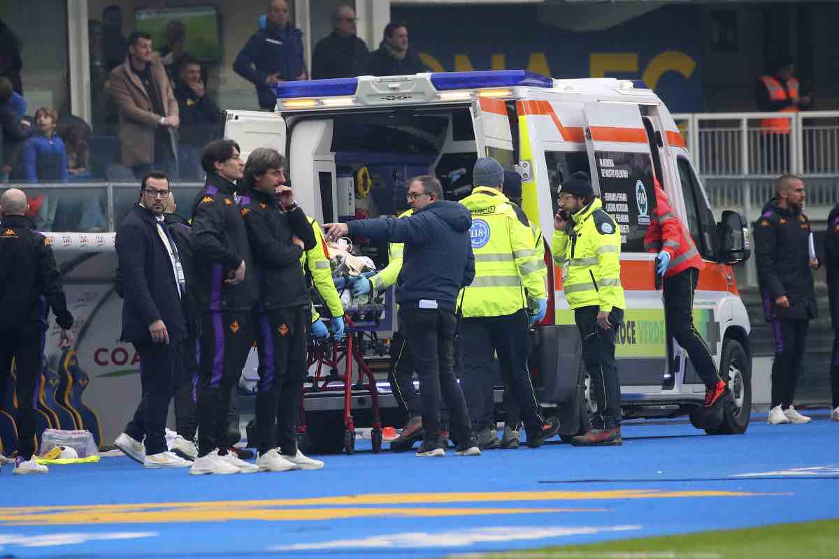 Moise Kean ambulanza