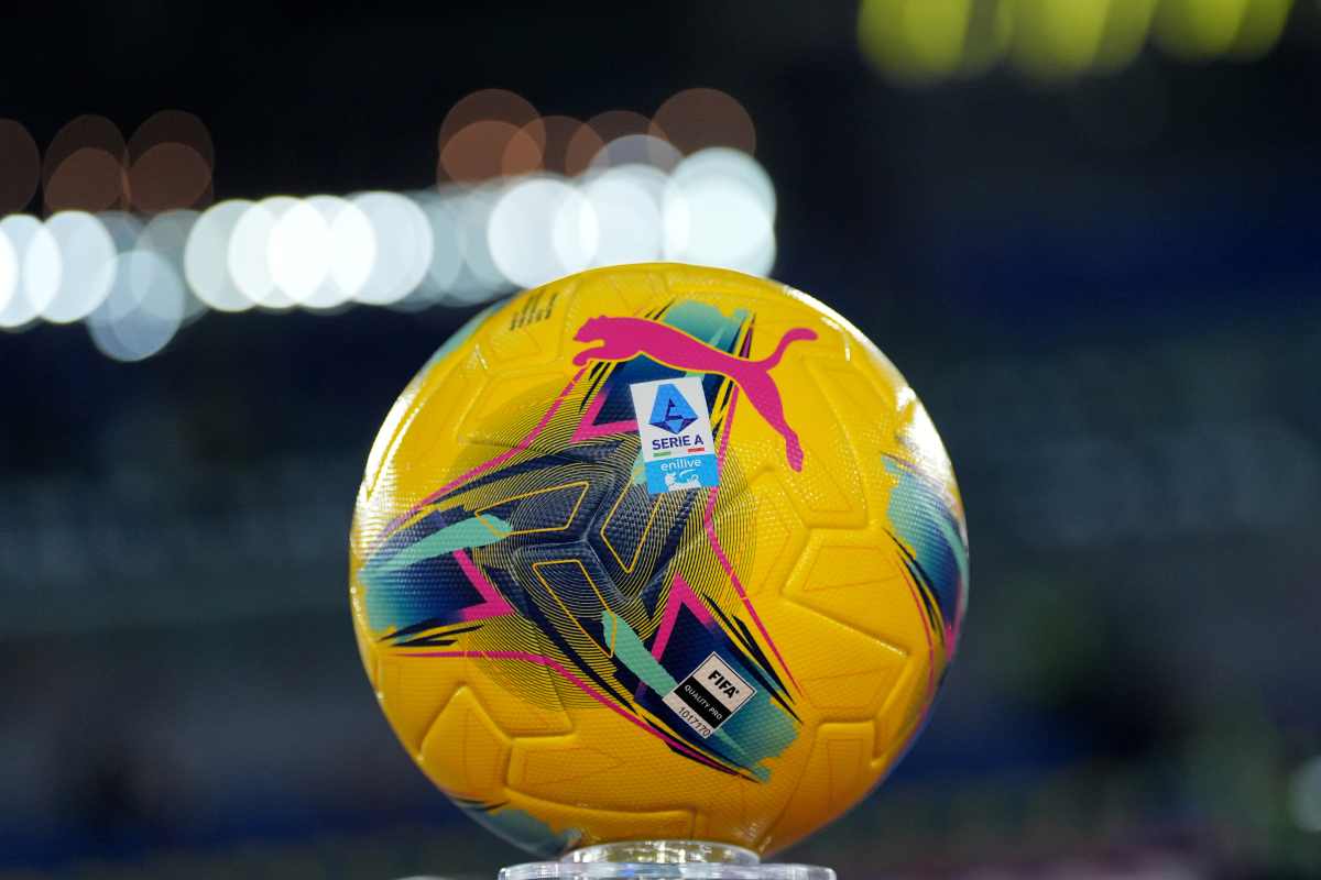 Pallone Serie A prima di un match 