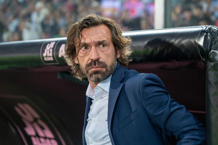 Andrea Pirlo in panchina con la Sampdoria