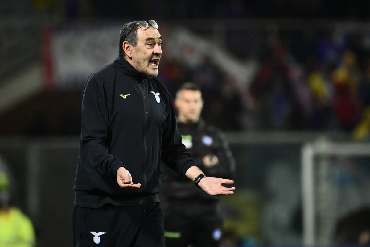 Maurizio Sarri in Fiorentina-Lazio