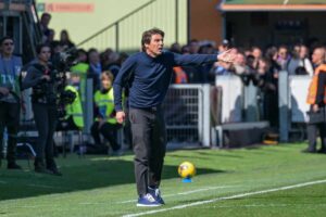 Antonio Conte infuriato durante Venezia-Napoli