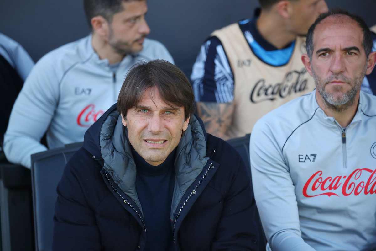 Conte concentrato in panchina