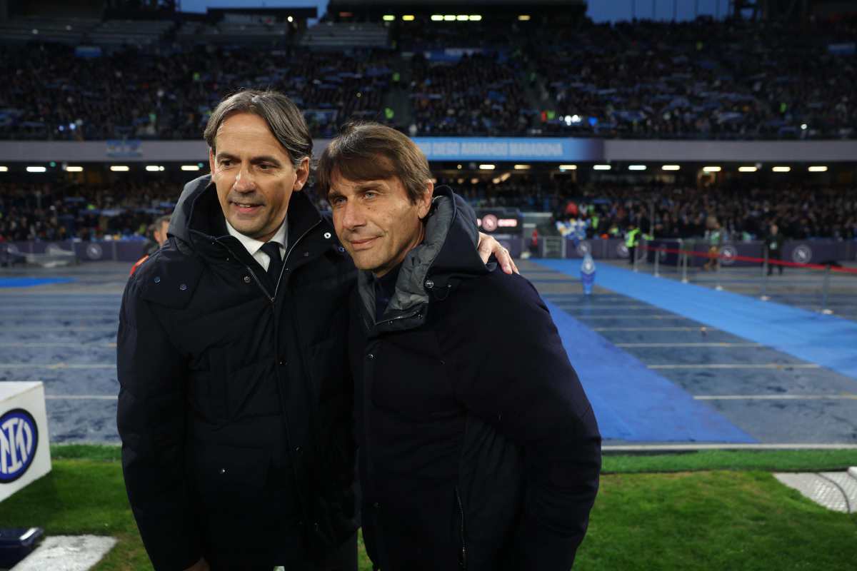 Inzaghi abbracciato a Conte