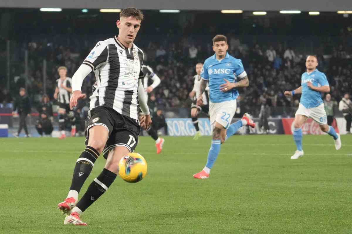 Lucca con la maglia dell'Udinese