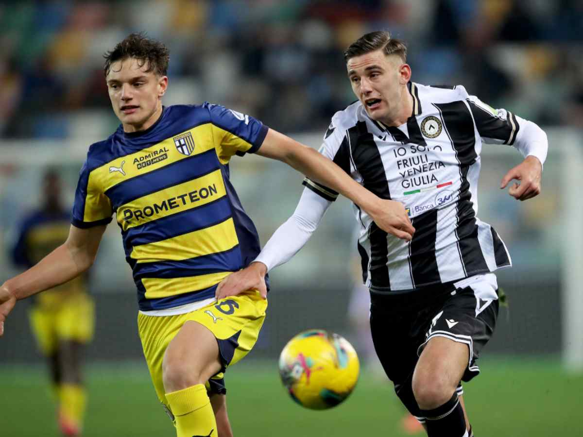 Lucca con la maglia dell'Udinese