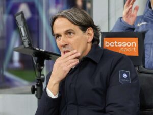 Simone Inzaghi sulla panchina dell'Inter